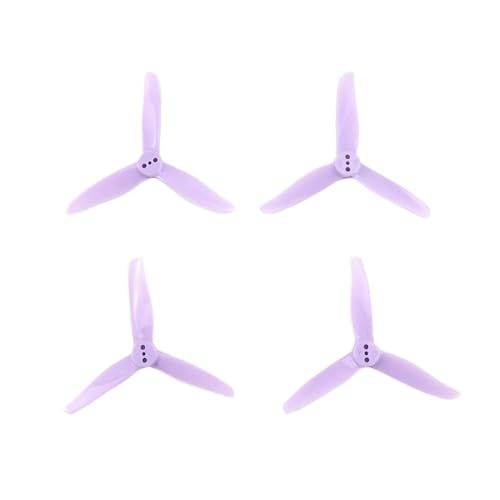 INSOGZRAF Universal-Drohnenpropeller 3016 1,5 m, 2 mm Loch, 3 Zoll, 3-teilig, CW CCW FPV for 3 Zoll FPV(Purple 3016 1.5MM) von INSOGZRAF
