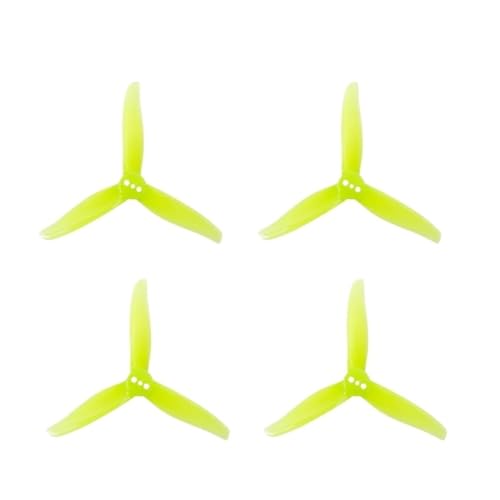 INSOGZRAF Universal-Drohnenpropeller 3016 1,5 m, 2 mm Loch, 3 Zoll, 3-teilig, CW CCW FPV for 3 Zoll FPV(Yellow 3016 1.5MM) von INSOGZRAF