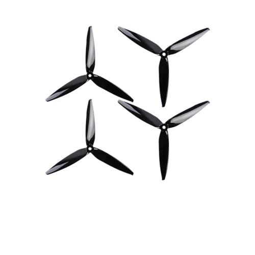 INSOGZRAF Universal-Drohnenpropeller 7040 Propeller 7-Zoll 3-Blatt 7x4x3 CW CCW FPV Remote Quadcopter(2PAIRS Black) von INSOGZRAF