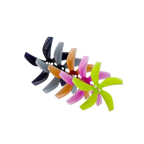 INSOGZRAF Universal-Drohnenpropeller D51 2020 2x2x5 2 Zoll 50,3 mm 5-Blatt PC 1,5 mm for RC FPV(4Pairs Pink) von INSOGZRAF