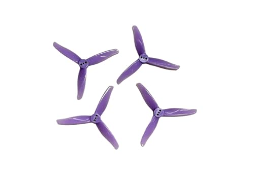 INSOGZRAF Universal-Drohnenpropeller for 3016, 1,5 m, 2 mm Loch, 3 Zoll, 3-teilig, CW CCW, FPV(Purple 1.5mm) von INSOGZRAF