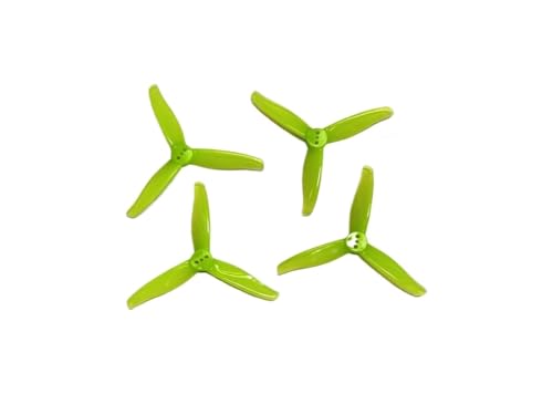 INSOGZRAF Universal-Drohnenpropeller for 3016, 1,5 m, 2 mm Loch, 3 Zoll, 3-teilig, CW CCW, FPV(Yellow 2mm) von INSOGZRAF