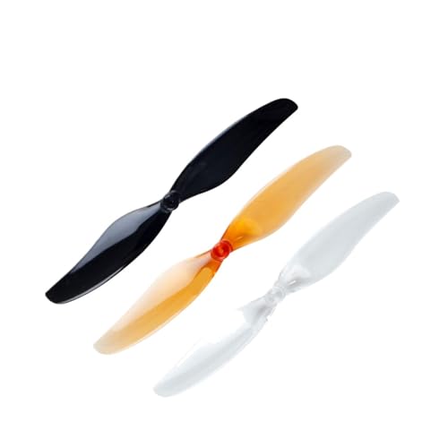 INSOGZRAF Universal-Drohnenpropeller for FPV mit 75 mm Doppellaufradpropeller, 1,0 mm/1,5 mm Loch, T-Typ-Halterung(Clear Gray 1.5mm) von INSOGZRAF