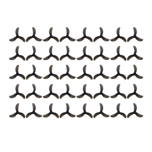 INSOGZRAF Universal-Drohnenpropeller for mit 1608 40 mm 3-Blatt-Propeller 1 mm/1,5 mm PC-Propeller(20PAIRS Black 1.5MM) von INSOGZRAF