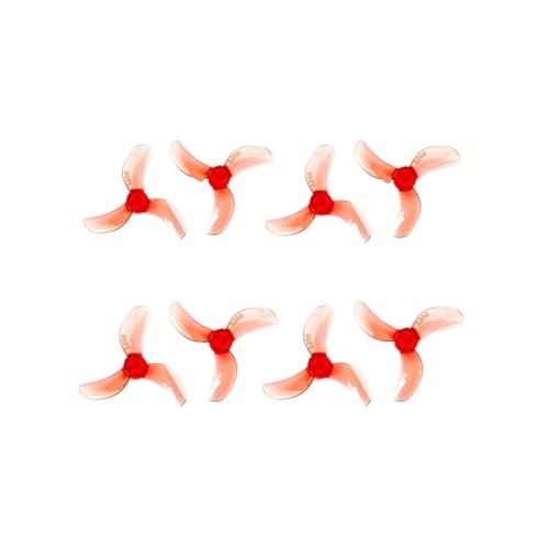 INSOGZRAF Universal Drone 1208 Drei-blatt/1209 Vier-Blatt 31mm PC Propeller 0,8mm 1mm 1,5mm FPV Für(1208 0.8mm Red) von INSOGZRAF