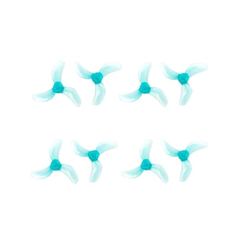 INSOGZRAF Universal Drone 1208 Drei-blatt/1209 Vier-Blatt 31mm PC Propeller 0,8mm 1mm 1,5mm FPV Für(1208 1.0mm Blue) von INSOGZRAF