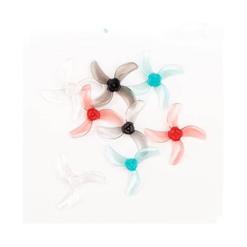 INSOGZRAF Universal Drone 1208 Drei-blatt/1209 Vier-Blatt 31mm PC Propeller 0,8mm 1mm 1,5mm FPV Für(1209 Mix Color) von INSOGZRAF