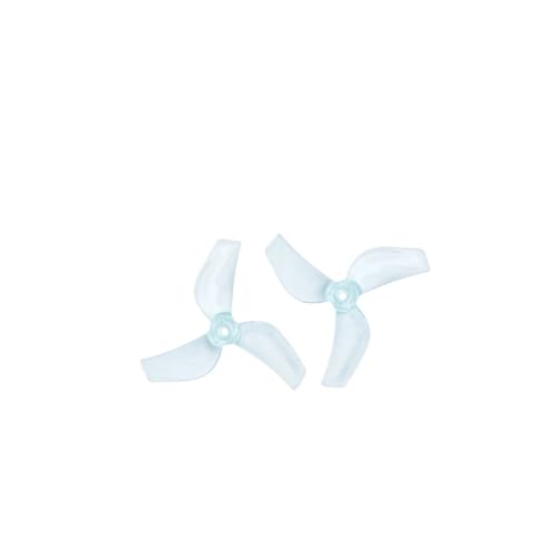 INSOGZRAF Universal Drone 1219S Propeller 3 stück Requisiten 8 Teile/Beutel for Mit 1,2 Zoll Micro FPV 0,8mm/1mm Loch(Clear Blue 2 Bags) von INSOGZRAF