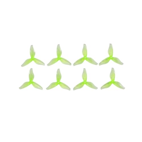 INSOGZRAF Universal Drone 2023 2x2,3 2-Zoll 3-Blatt CW CCW Propeller for Mit 1105-1108 Motor Remote FPV Zahnstocher(2023S 1.5mm Green) von INSOGZRAF
