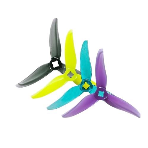 INSOGZRAF Universal Drone 3520 3,5-Zoll 3-Blatt PC Propeller for Mit FPV 1806/2004 Bürstenlosen Motor 3-Zoll(12 Pairs Yellow) von INSOGZRAF