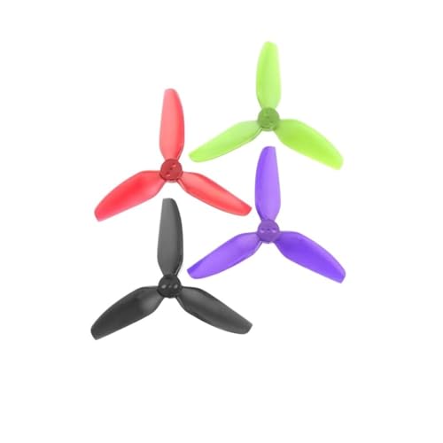 INSOGZRAF Universal Drone 3X3X3 Propeller 3030 3 stück PC for RC FPV Freestyle 3 Zoll Zahnstocher(8pairs Black) von INSOGZRAF