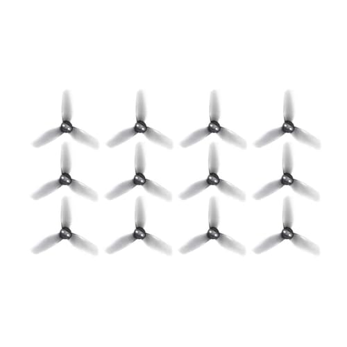 INSOGZRAF Universal Drone 3x3x3 Propeller 3-Zoll 3-Blatt 3 * 3,2 * 3 for Mit 2 FPV Zubehör-Grau(4pairs Grey 3x3x3) von INSOGZRAF