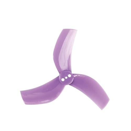 INSOGZRAF Universal Drone D63 63mm 2,5 Zoll 1,5mm DREI-Loch DREI-Blatt Propeller for Mit RC FPV(12 Pairs Purple) von INSOGZRAF