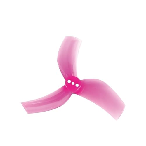 INSOGZRAF Universal Drone D63 63mm 2,5 Zoll 1,5mm DREI-Loch DREI-Blatt Propeller for Mit RC FPV(12 Pairs Rose red) von INSOGZRAF
