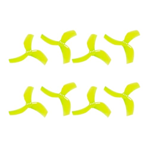 INSOGZRAF Universal Drone D63 Ducted 3-Blade Propeller mit 1,5 mm Loch for mit RC FPV(Fluorescent Yellow) von INSOGZRAF