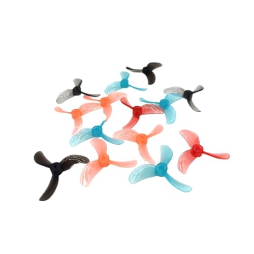 INSOGZRAF Universal Drone Propeller 1608 40mm 3-Blatt PC 1mm 1,5mm for FPV Freestyle Teile(4Pairs 1.5mm Pink) von INSOGZRAF