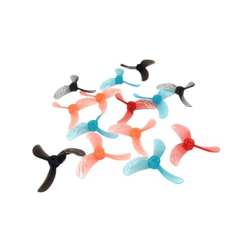 INSOGZRAF Universal Drone Propeller 1608 40mm 3-Blatt PC 1mm 1,5mm for FPV Teile(8Pair Black Pink 1.5) von INSOGZRAF