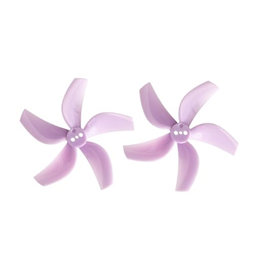 INSOGZRAF Universal Drone Propeller 2,5 Zoll 63mm Gefasst PC for C FPV Zubehör(4Pairs D63-5 Purple) von INSOGZRAF