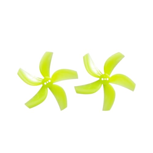 INSOGZRAF Universal Drone Propeller 2,5 Zoll 63mm Gefasst PC for C FPV Zubehör(4Pairs D63-5 Yellow) von INSOGZRAF