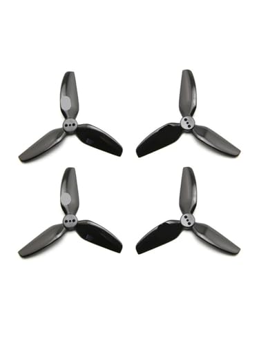 INSOGZRAF Universal Drone Propeller 2 Pairs T3X3X3 3-Blatt 3-Zoll CCW CW for RC FPV DIY(Black 2 Pairs) von INSOGZRAF