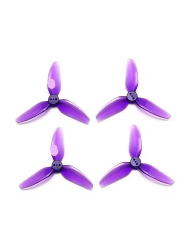 INSOGZRAF Universal Drone Propeller 2 Pairs T3X3X3 3-Blatt 3-Zoll CCW CW for RC FPV DIY(Purple 2 Pairs) von INSOGZRAF