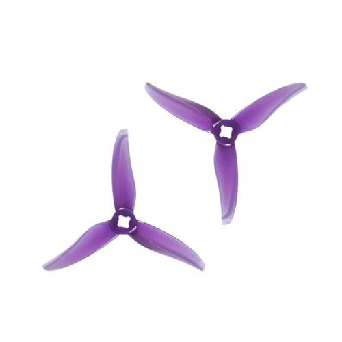 INSOGZRAF Universal Drone Propeller 3520 3,5 X2X3 3-Blatt PC for FPV 3 Zoll Kanal(Purple) von INSOGZRAF