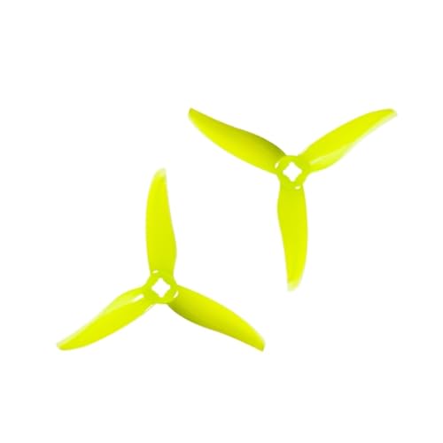 INSOGZRAF Universal Drone Propeller 3520 3,5 X2X3 3-Blatt PC for FPV 3 Zoll Kanal(Yellow) von INSOGZRAF