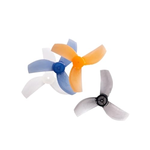 INSOGZRAF Universal Drone Propeller 35mm-3 35mm 3-Blatt PC 1,0mm for Mit RC FPV(White 4pair) von INSOGZRAF