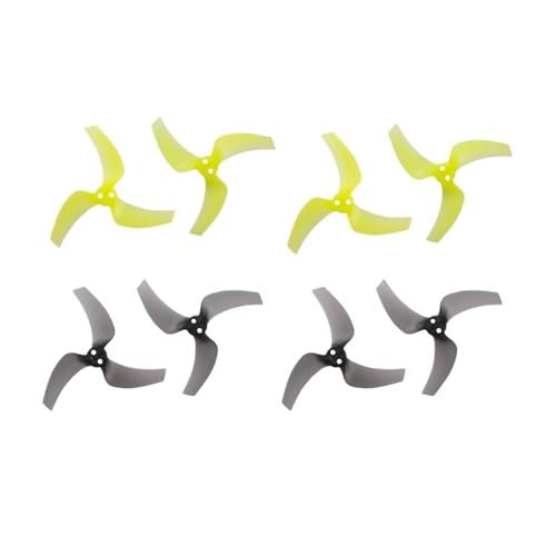 INSOGZRAF Universal Drone Propeller 4 Pairs/8 Stück 3032 3 Zoll 3 stück 2mm Löcher PC FPV for 2 Zubehör DIY Teile(4Pairs Mix 1) von INSOGZRAF