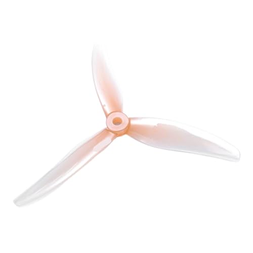 INSOGZRAF Universal Drone Propeller 4 Stück/2 Paar 3-Blatt 5133 5,1 x3x3 PC for FPV Freestyle(2Pairs Peach Pink) von INSOGZRAF