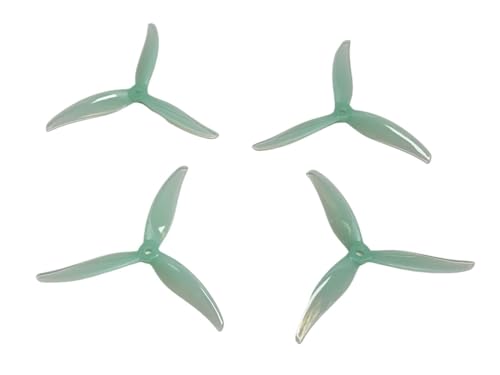 INSOGZRAF Universal Drone Propeller 4 Stück/2 Pairs 5127,5 5-Zoll 3-Blatt/tri-Blatt PV Für(Mint Green) von INSOGZRAF