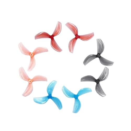 INSOGZRAF Universal Drone Propeller 45mm 3-Blatt PC for FPV RC F Teile(8Pairs Gray 1.5mm) von INSOGZRAF