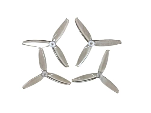 INSOGZRAF Universal Drone Propeller 5042 5X4.2X3 Dreiblatt PC for RC FPV Freestyle 5 Zoll(Clear) von INSOGZRAF
