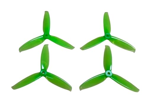 INSOGZRAF Universal Drone Propeller 5042 5X4.2X3 Dreiblatt PC for RC FPV Freestyle 5 Zoll(Green) von INSOGZRAF