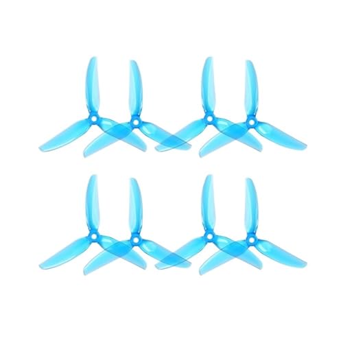 INSOGZRAF Universal Drone Propeller 5X4.3X3V2S 5043 V2 CW CCW for RC FPV 5,1 Zoll(4Pairs Blue) von INSOGZRAF