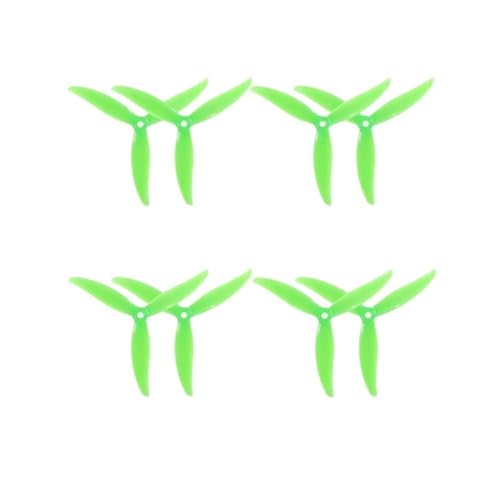 INSOGZRAF Universal Drone Propeller 5X4.3X3V2S 5043 V2 CW CCW for RC FPV 5,1 Zoll(4Pairs Green) von INSOGZRAF