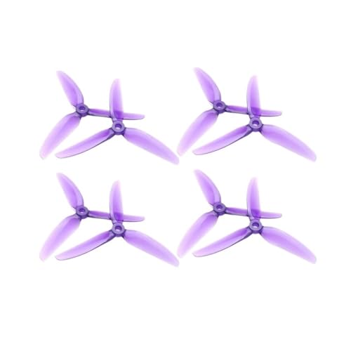 INSOGZRAF Universal Drone Propeller 5X4.3X3V2S 5043 V2 CW CCW for RC FPV 5,1 Zoll(4Pairs Purple) von INSOGZRAF