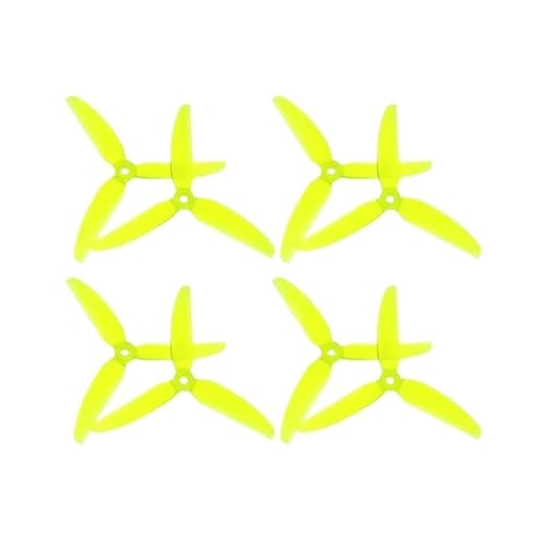 INSOGZRAF Universal Drone Propeller 5X4.3X3V2S 5043 V2 CW CCW for RC FPV 5,1 Zoll(4Pairs Yellow) von INSOGZRAF