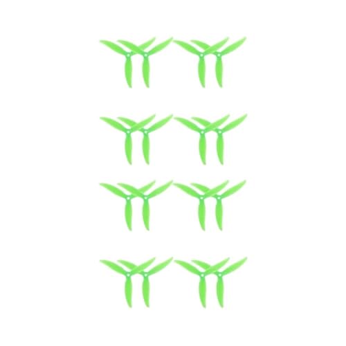 INSOGZRAF Universal Drone Propeller 5X4.3X3V2S 5043 V2 CW CCW for RC FPV 5,1 Zoll(8Pairs Green) von INSOGZRAF