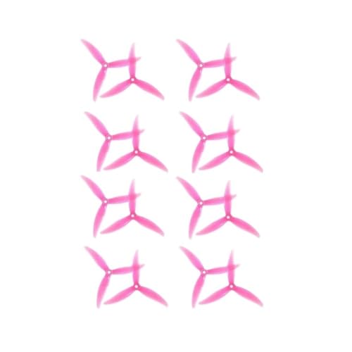 INSOGZRAF Universal Drone Propeller 5X4.3X3V2S 5043 V2 CW CCW for RC FPV 5,1 Zoll(8Pairs Pink) von INSOGZRAF