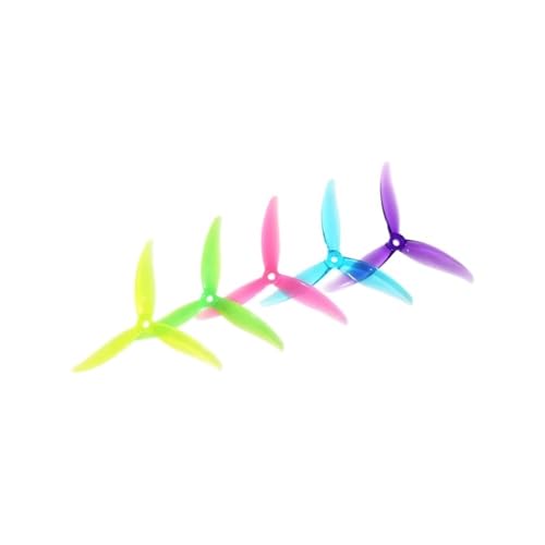 INSOGZRAF Universal Drone Propeller 5X4.3X3V2S 5043 V2 CW CCW for RC FPV 5,1 Zoll(8Pairs Yellow) von INSOGZRAF