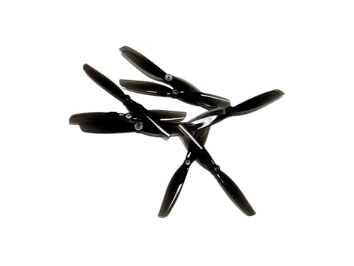 INSOGZRAF Universal Drone Propeller 65mmS 65mm Dual laufrad PC 1mm 1,5mm for Mit RC FPV 2,5 Zoll Zubehör(Black 1mm) von INSOGZRAF