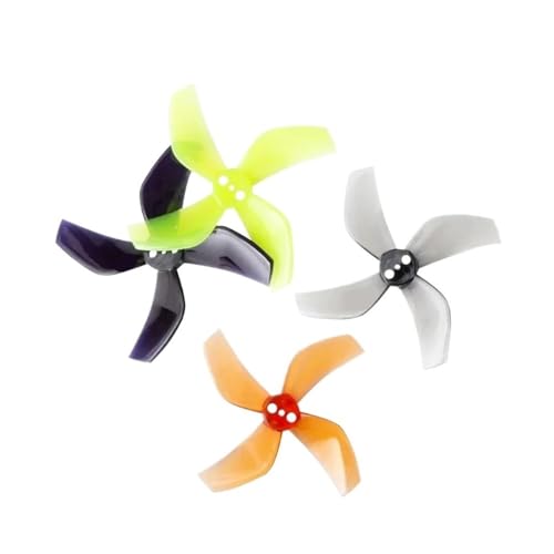 INSOGZRAF Universal Drone Propeller D51 2020 2x2x4 2-Zoll 50,3mm 4-Blatt PC 1,5mm for Mit RC FPV(8pcs 2020 Blue) von INSOGZRAF