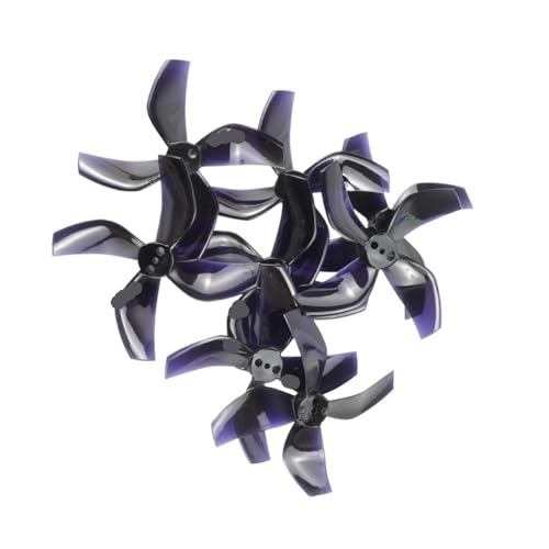 INSOGZRAF Universal Drone Propeller D51 2020 2x2x4 2-Zoll 50,3mm 4-Blatt PC for RC FPV BETA85X(16pcs 2020 Black) von INSOGZRAF