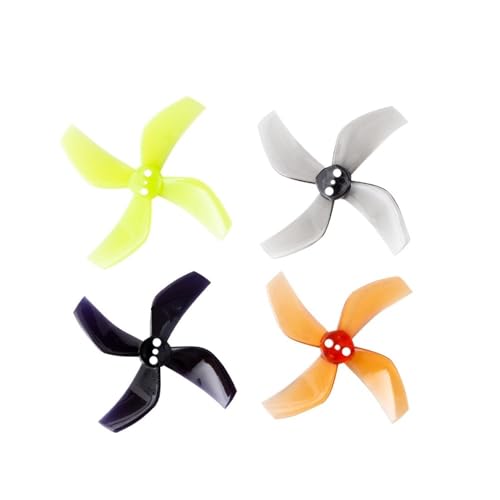 INSOGZRAF Universal Drone Propeller D51 51mm 2020 2x2x4 4-Blatt PC 1,5mm for Mit RC FPV 2 Zoll(8Pairs Whiskey) von INSOGZRAF
