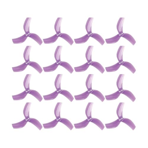 INSOGZRAF Universal Drone Propeller D63 Gefasst 63mm 2,5 Zoll 3-Blatt for RC FPV(16pcs 63MM-Purple) von INSOGZRAF