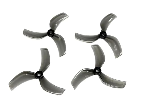 INSOGZRAF Universal Drone Propeller D90 Gefasst 90mm-3 3-Blatt PC for FPV Freestyle 3,5 Zoll(Clear Gray m5) von INSOGZRAF