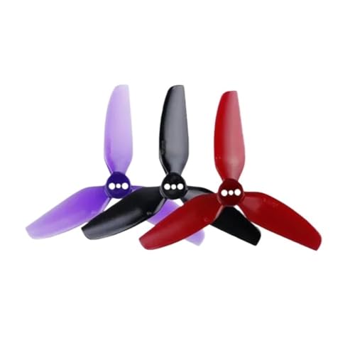 INSOGZRAF Universal Drone Propeller T3X3X3 3-Blatt/Tri-Blade 3-Zoll CW CCW for FPV RC AC(4PCS T3X3X3 Red) von INSOGZRAF