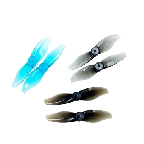 INSOGZRAF Universal Drone Propeller for Mit 2x1,5 Doppel laufrad PC 1,0mm/1,5mm Teile(4 Pair 1.0mm Black) von INSOGZRAF
