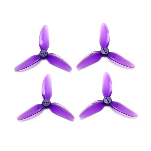 INSOGZRAF Universal Drone Propeller for Mit 3-Blatt 3-Zoll 3030 3-Blatt Anti-Drop Zahnstocher(Purple) von INSOGZRAF